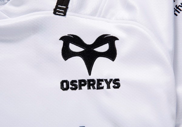 Maillot Rugby  Ospreys Exterieur 2017 2018 Blanc
